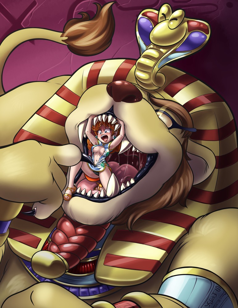 Princesses in trouble # 2 - NSFW, Mario, Princess, Princess peach, Vore, Tentacles, Anime, Anime art, Binding, , Gag, Longpost