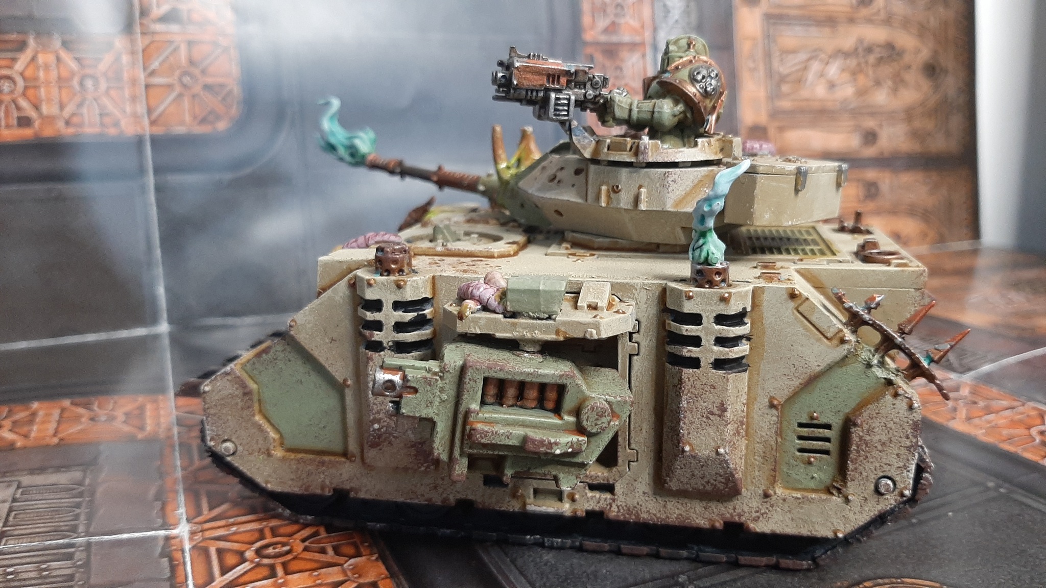 Death Guard Predator easy conversion - My, Warhammer, Warhammer 40k, Video, Longpost