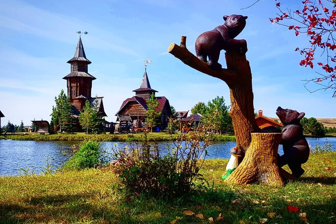 Landscape park in the village of Luna - Kizhi at the minimum - My, Orenburg, Nature, The nature of Russia, The park, Longpost