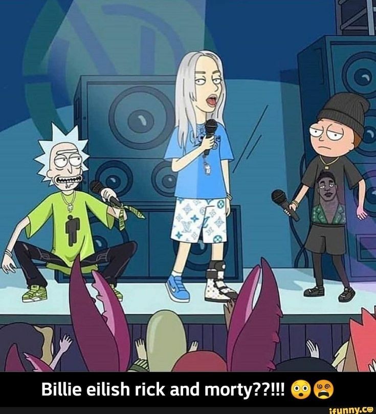 Ricomort vinaigrette - Rick and Morty, Billie Eilish, the little Mermaid, Beetlejuice, Harry Potter, Longpost, Death note, Creation of Adam