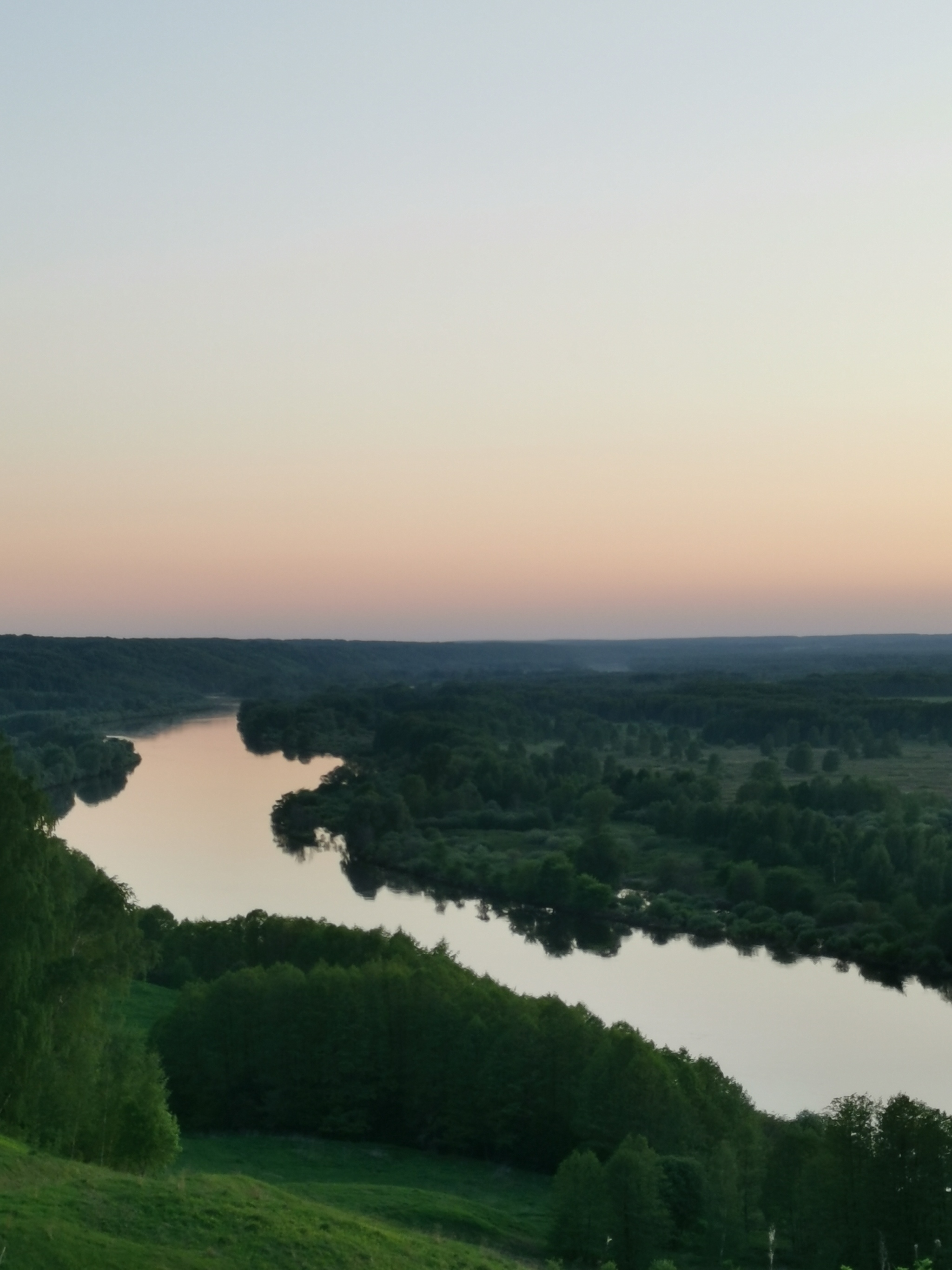 Evening on Bald Mountain - My, Serenity, Evening, Sunset, BALD MOUNTAIN, Gorokhovets, beauty, Nature, Tourism, , Photo on sneaker, Mobile photography, Longpost, Video