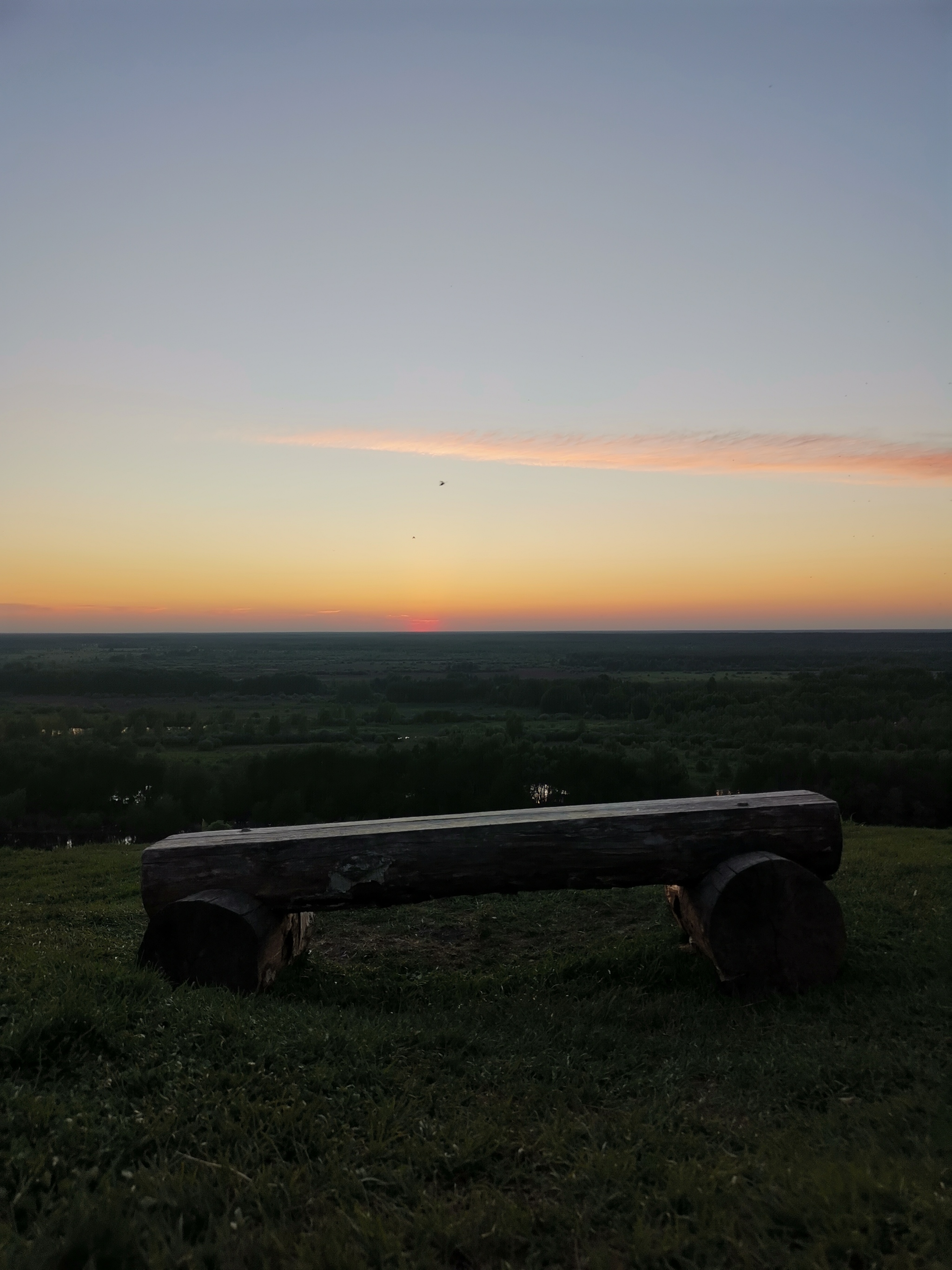 Evening on Bald Mountain - My, Serenity, Evening, Sunset, BALD MOUNTAIN, Gorokhovets, beauty, Nature, Tourism, , Photo on sneaker, Mobile photography, Longpost, Video