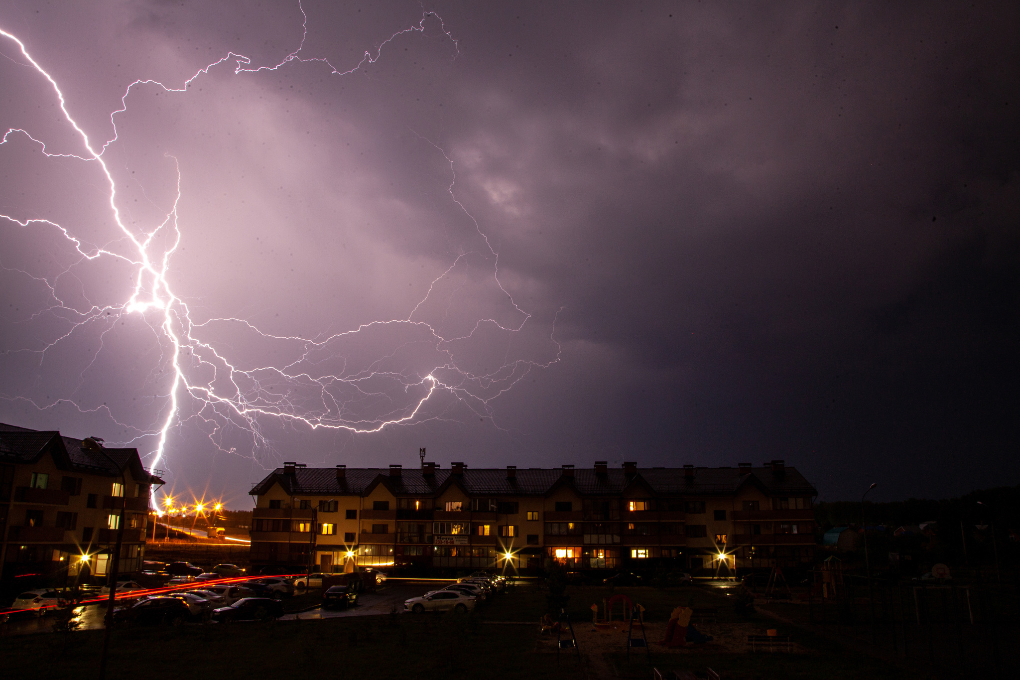 Thunderstorm in Chelyabinsk - My, Thunderstorm, Chelyabinsk, The photo