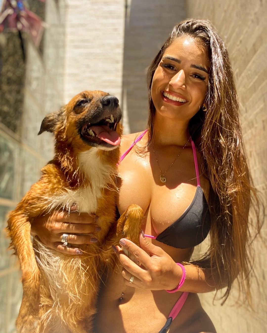 Positive couple - NSFW, Girls, Erotic, Dog, Longpost