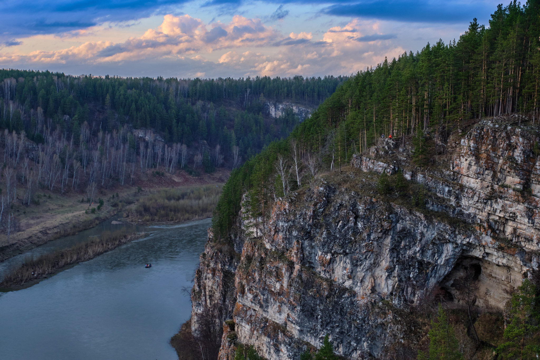 Spring beauty on the river Ai - My, Spring, Alloy, Landscape, The rocks, River, Ural, I, Longpost