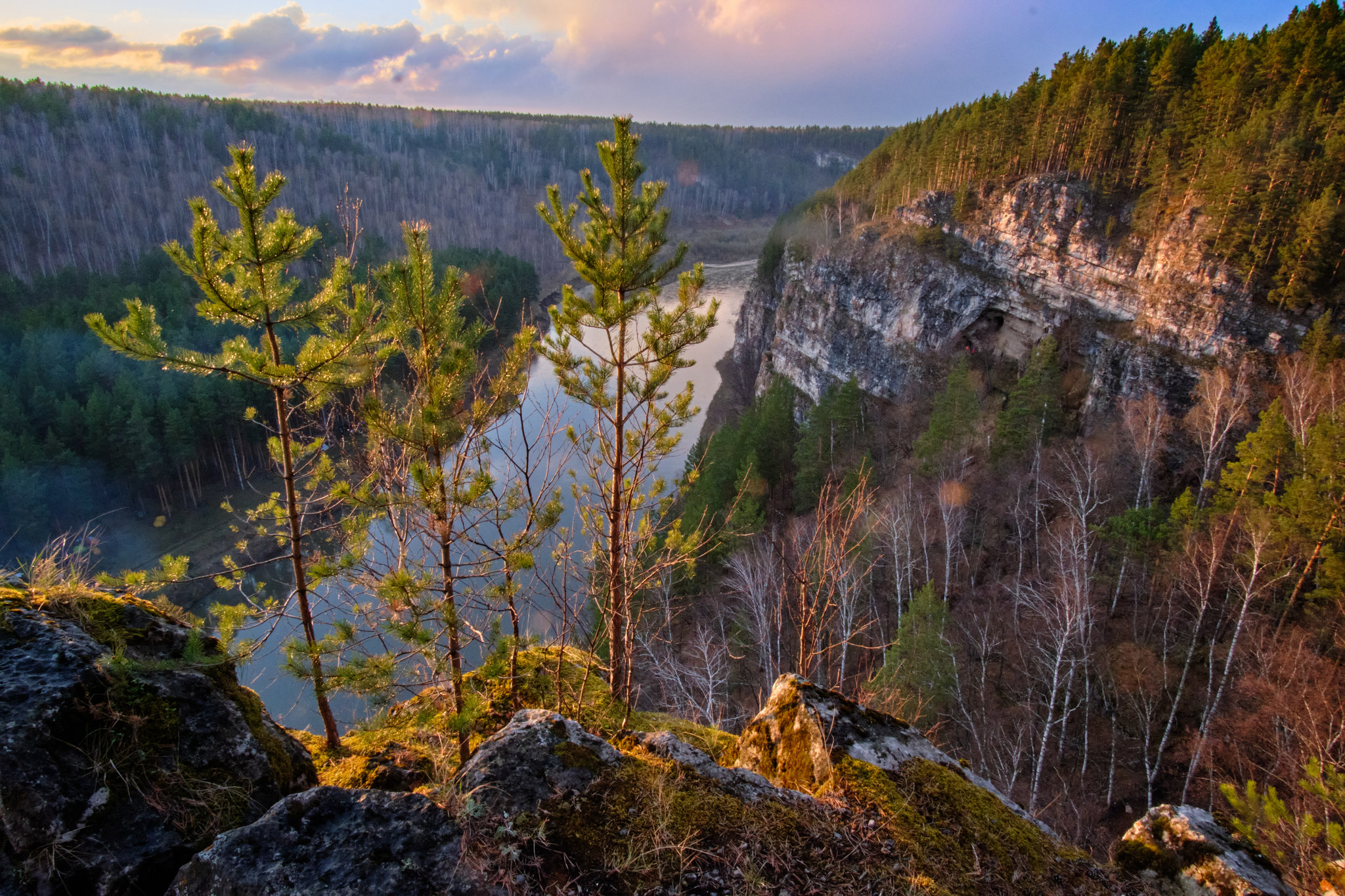 Spring beauty on the river Ai - My, Spring, Alloy, Landscape, The rocks, River, Ural, I, Longpost