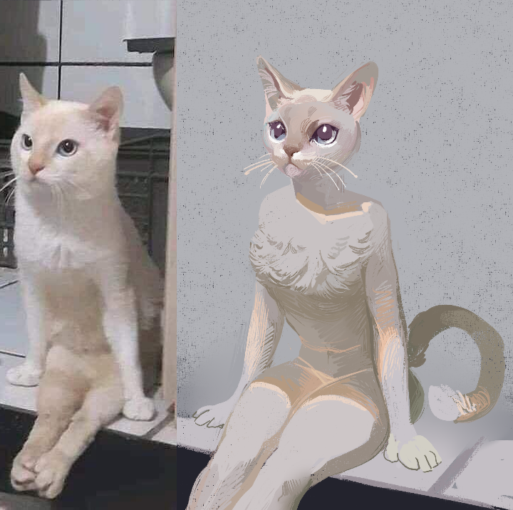 Is sitting - Furry, Furry art, Furry feline, Furry cat, cat, Is sitting, Yanchek