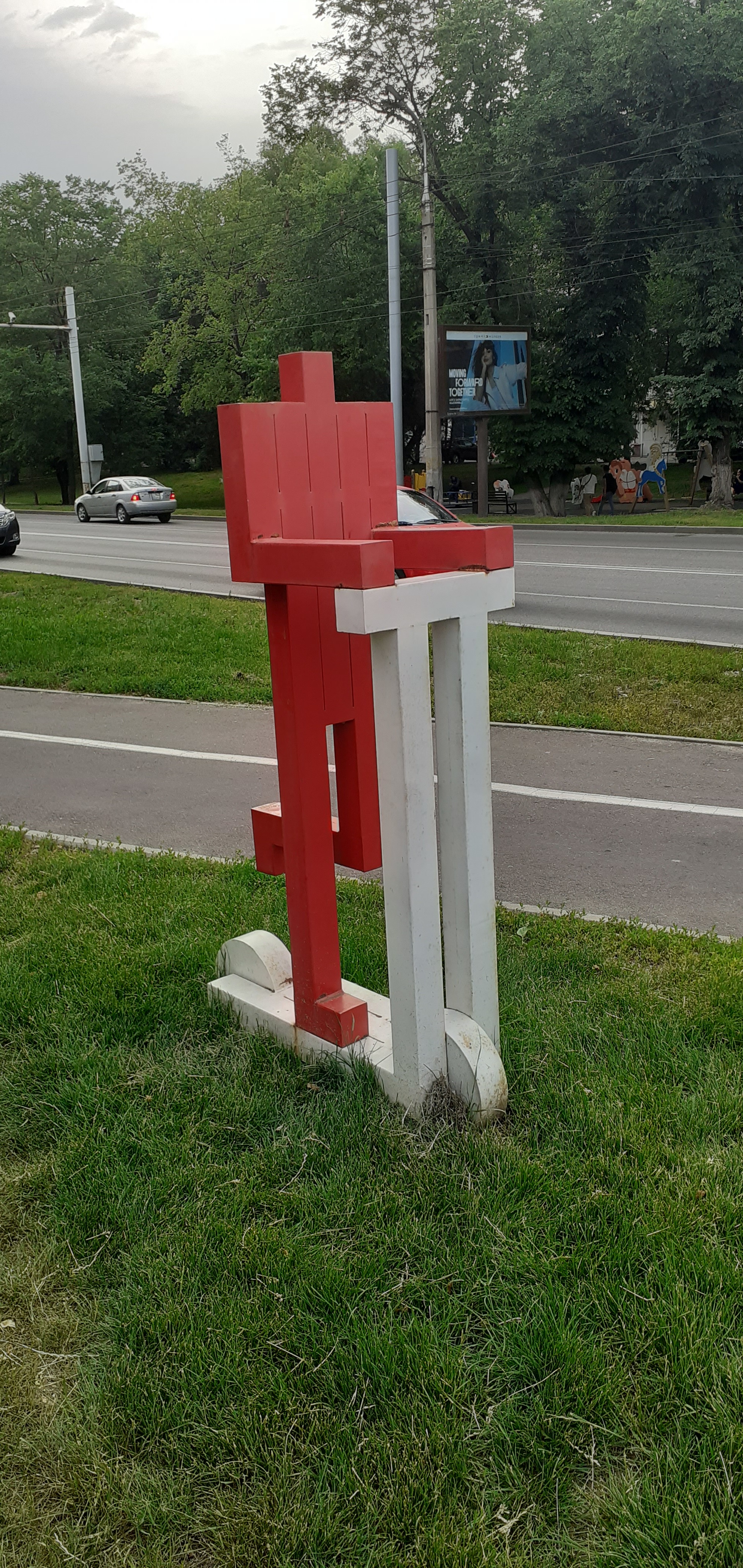 Scooters, they are) - Kick scooter, Kazakhstan, Almaty, Sculpture, Longpost