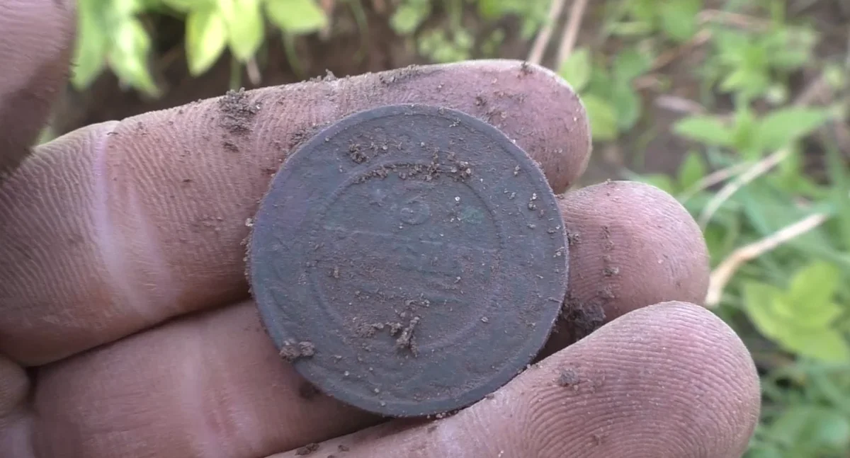 FOUND A PURPOSE FARM AT THE EDGE OF A Stream! Search with a metal detector - My, Search, Find, Treasure hunter, Metal detector, Forest, Hobby, Travels, Nature, , Numismatics, Video, Longpost, Treasure hunt