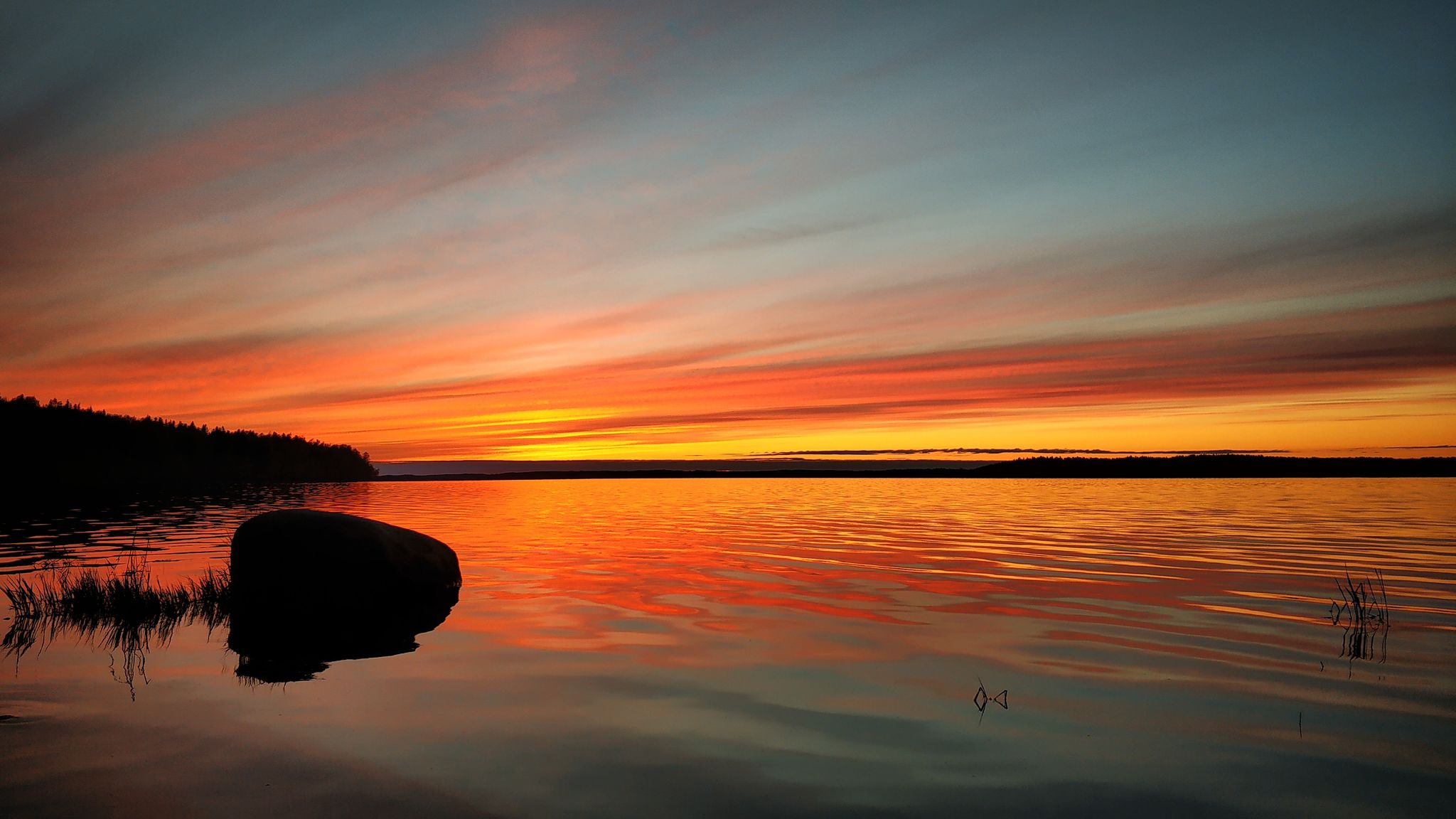 Beauty around us - My, Sunset, Ladoga, The photo, Nature