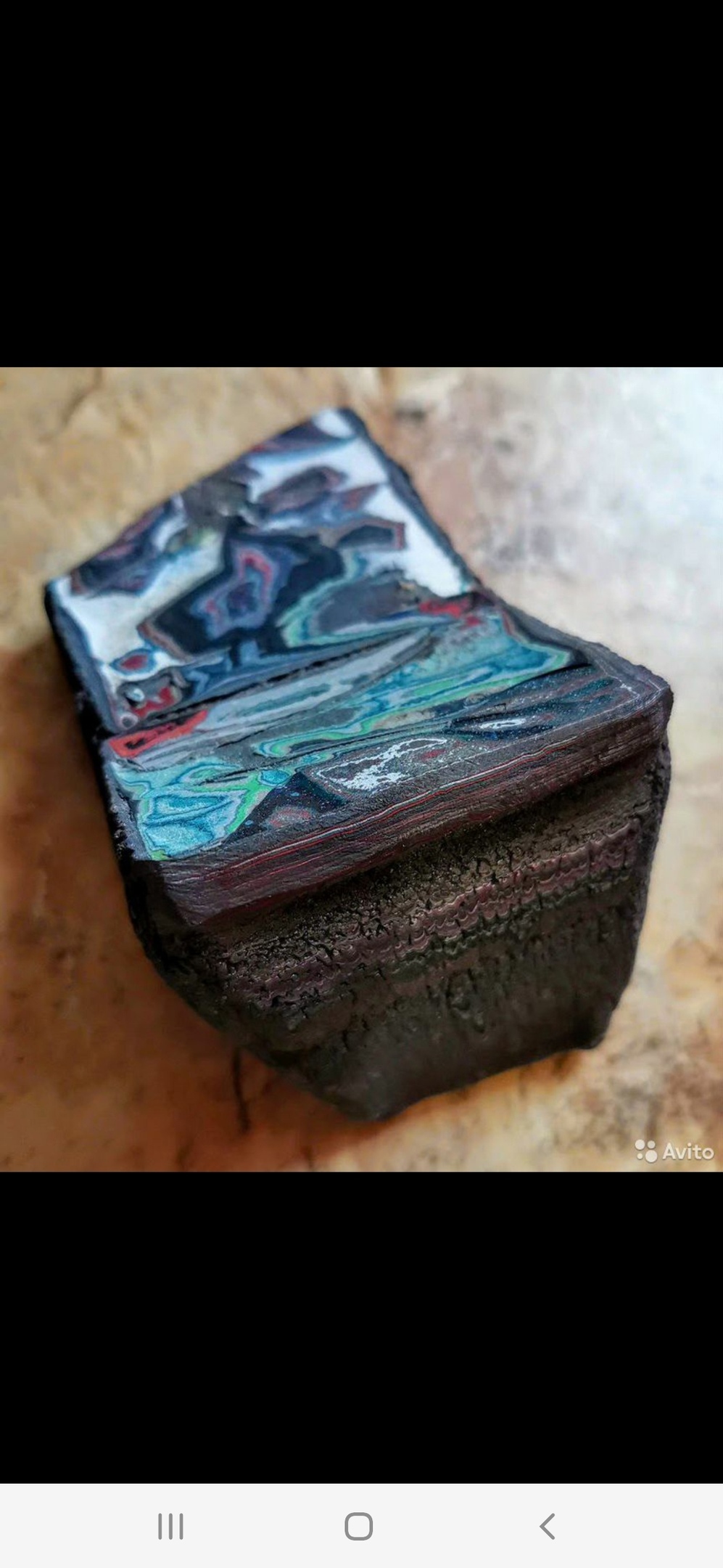 Do you know what Fordite is? - My, Needlework with process, Fordit, Video, Longpost, Ring