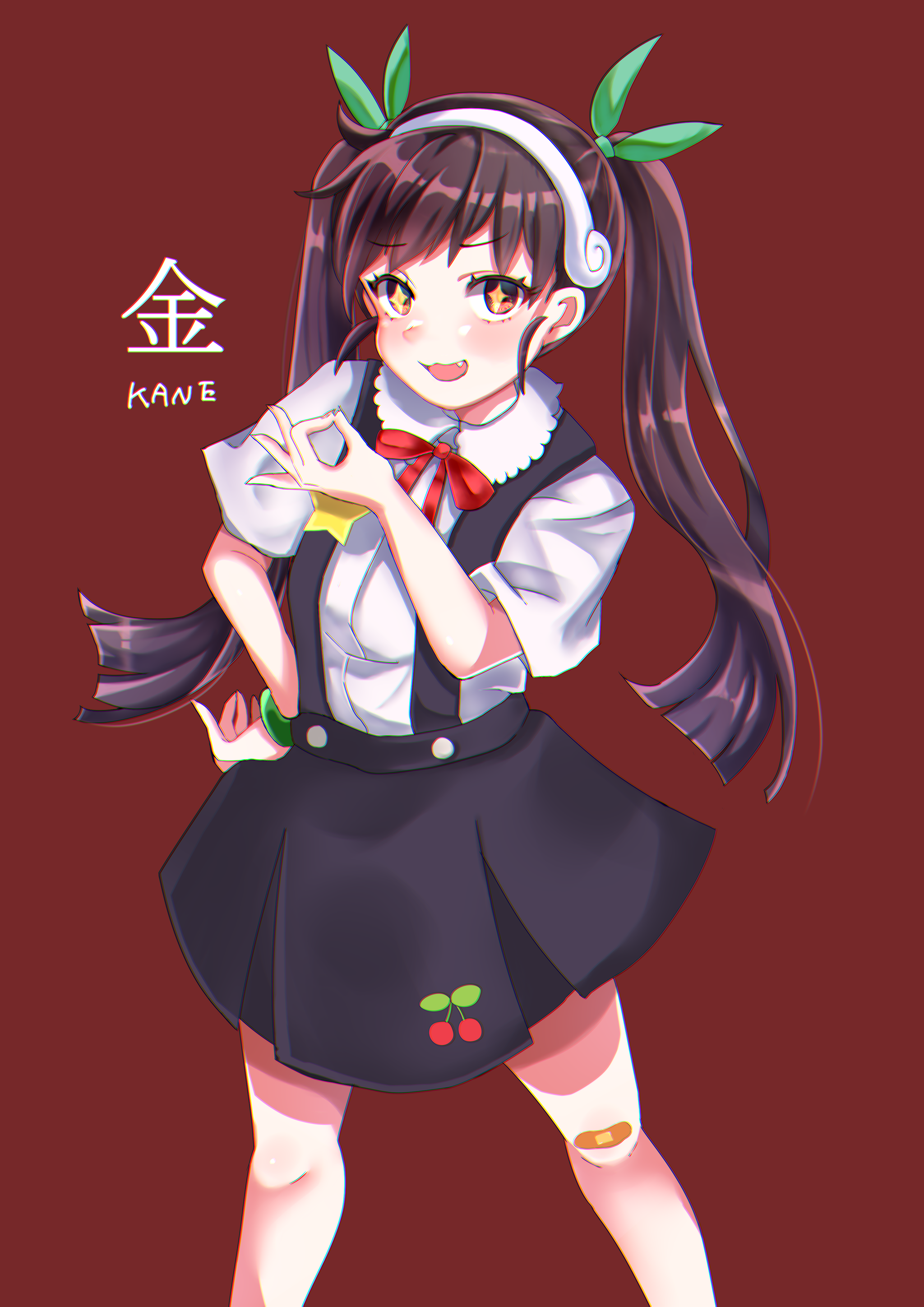 Everything will be OK ) - Monogatari series, Hachikuji Mayoi, Anime art, Anime, Art, Loli, Mellonnicola03, Longpost