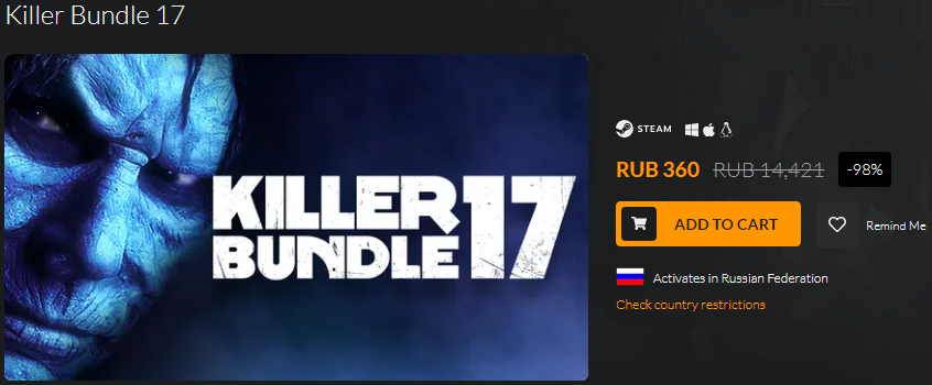 Killer Bundle 17 - Steam, Fanatical, Not a freebie, Blacksad, Games