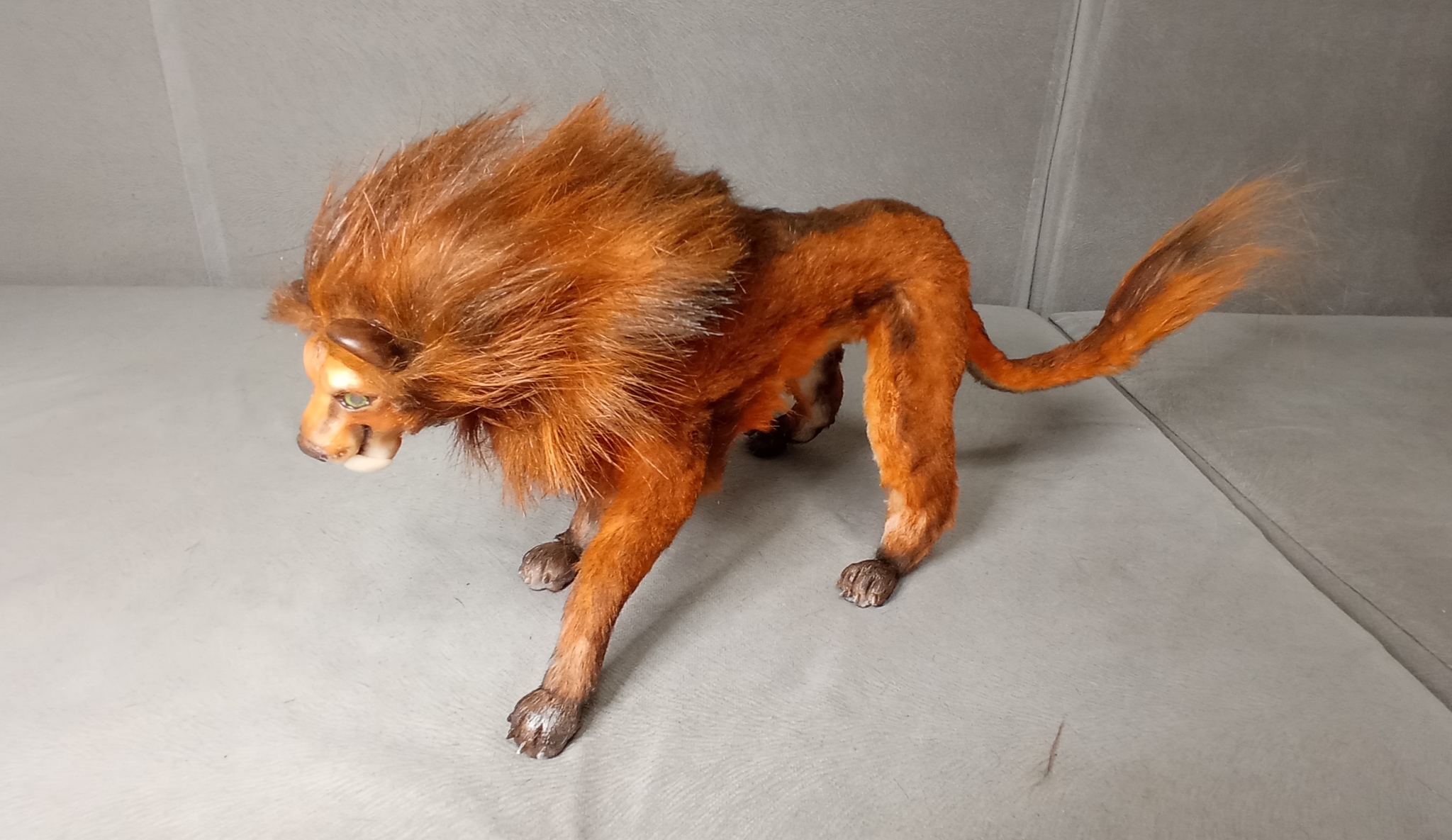 Saber-toothed lion - My, Toys, Handmade, Author's toy, Frame toy, Polymer clay, Needlework without process, Fantasy, Needlework, Longpost