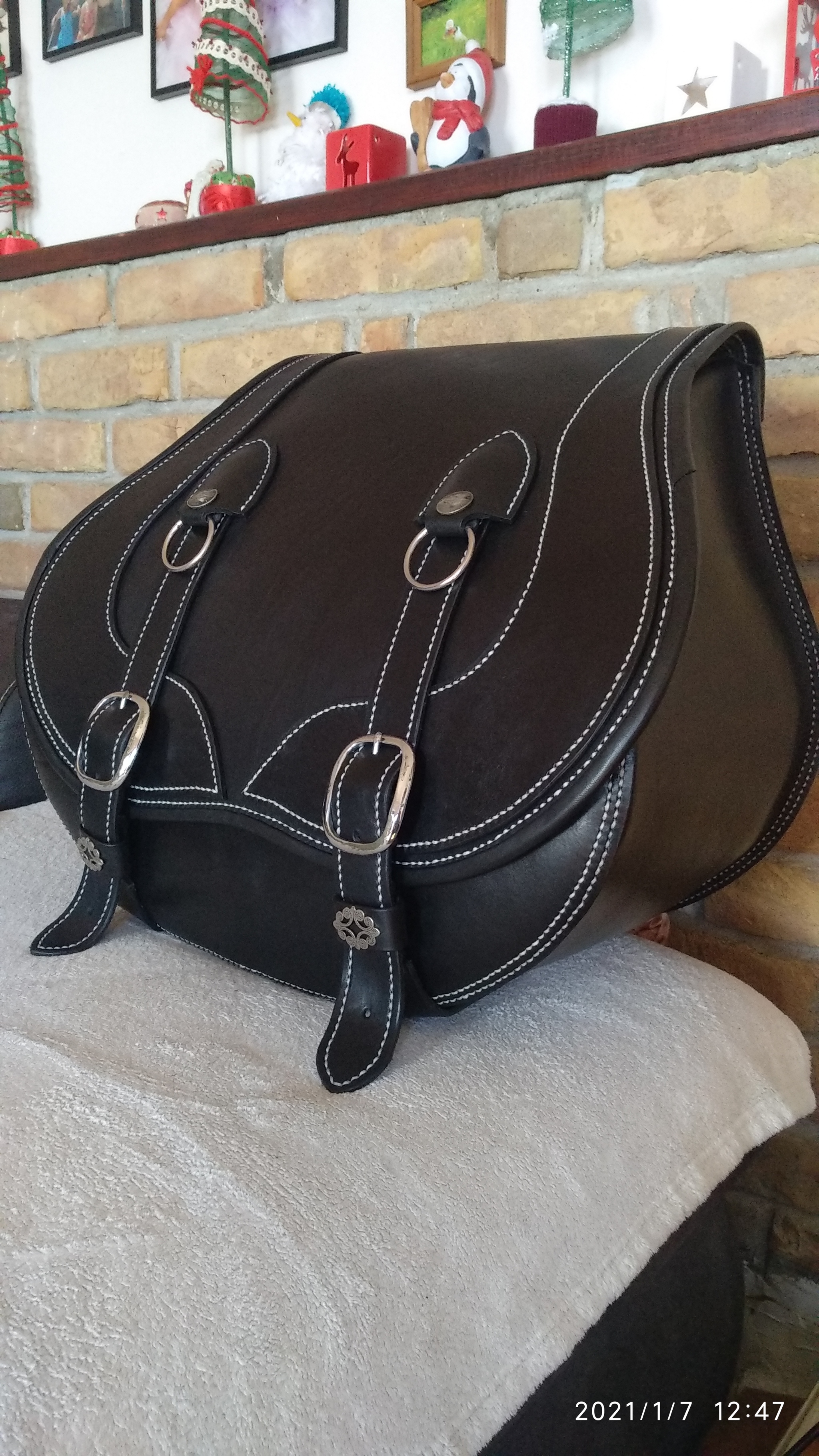 DIY leather motorcycle bags - My, Moto, Needlework, Longpost, Needlework with process