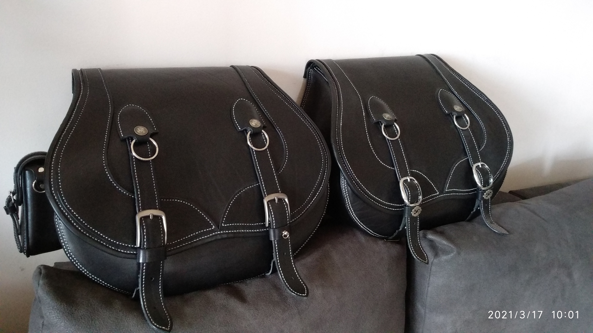 DIY leather motorcycle bags - My, Moto, Needlework, Longpost, Needlework with process