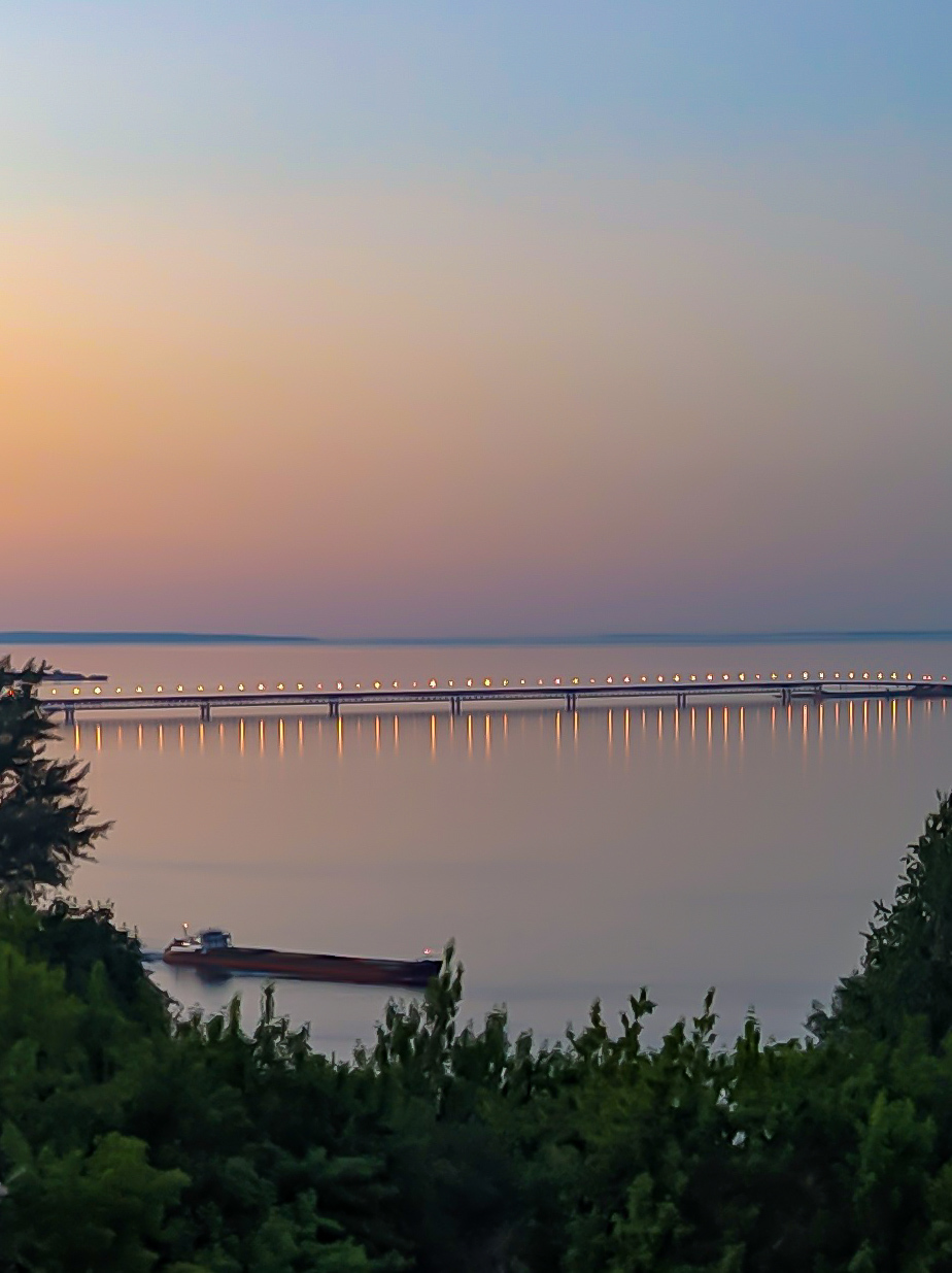 On the Volga - My, Bridge, Ulyanovsk, Mobile photography