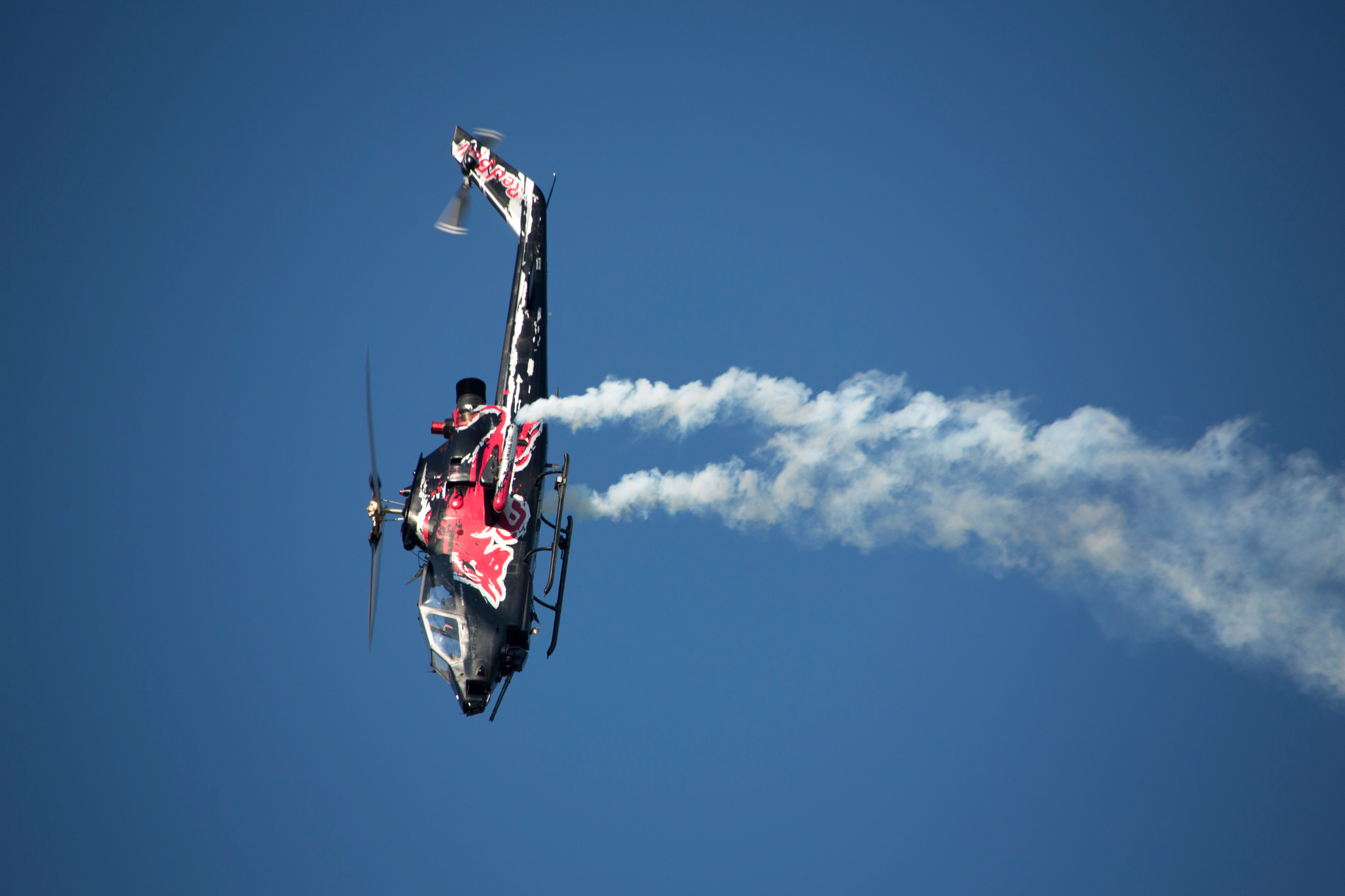 Red bull cobra - Helicopter, Ah-1, Cobra, Red bull, The photo, Aerobatics, Video, Longpost