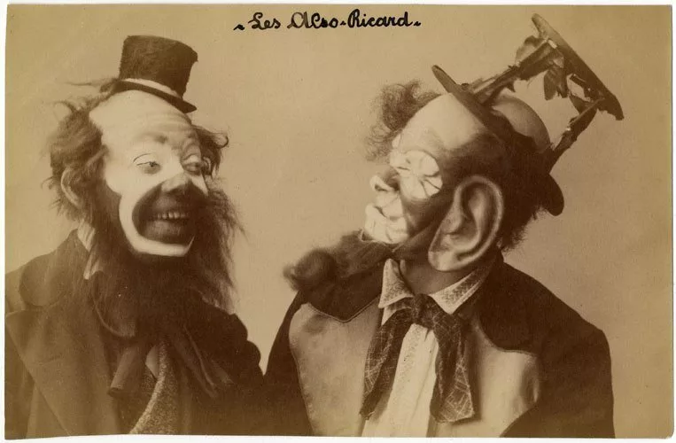 Coulrophobia or clowns in old pictures - 2 - Clown, Scarecrow, Old photo, Longpost, Phobia