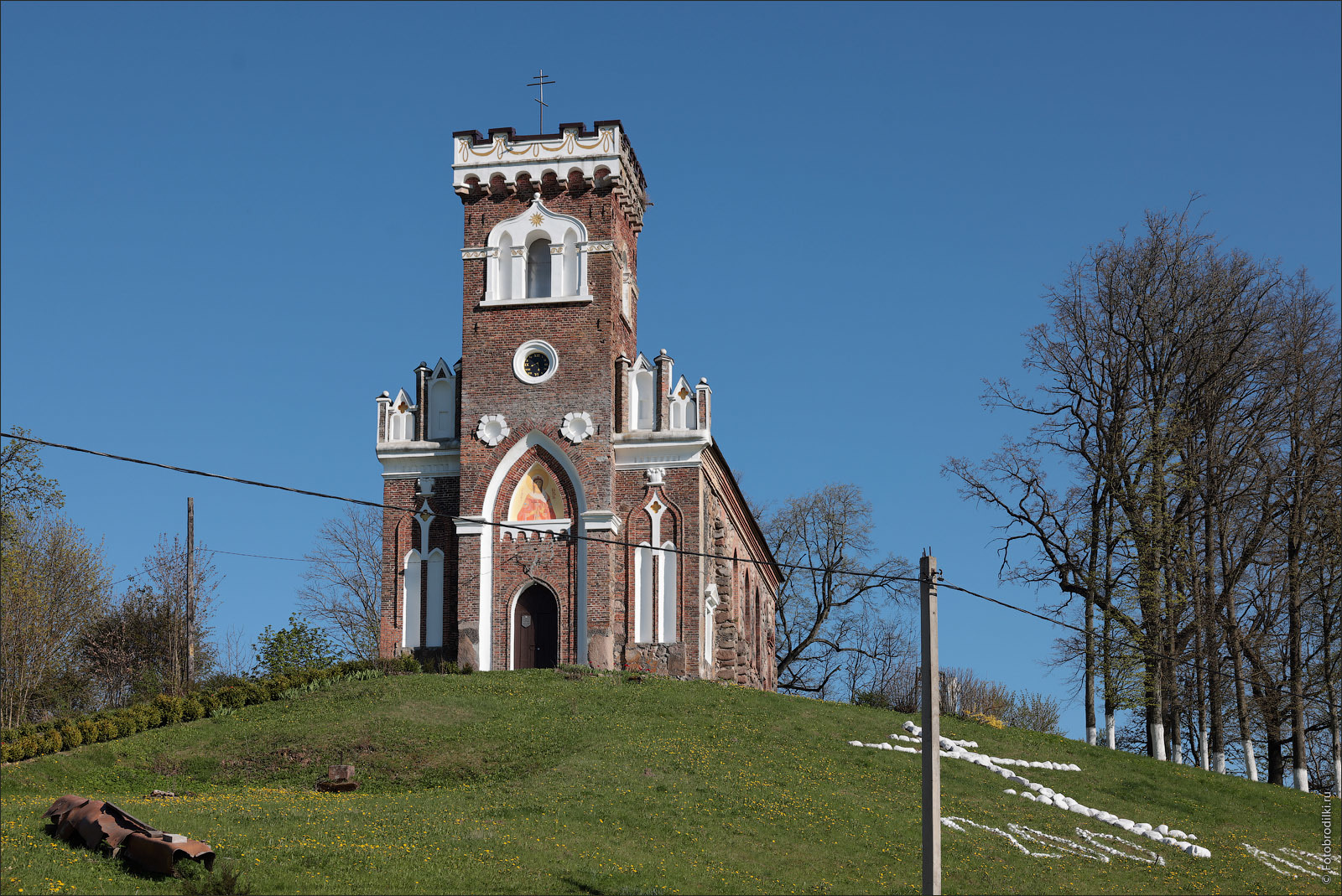 Raytsa - lake Svityaz, Belarus - My, Photobritish, Travels, Republic of Belarus, Architecture, Church, sights, Lake, The photo, Longpost