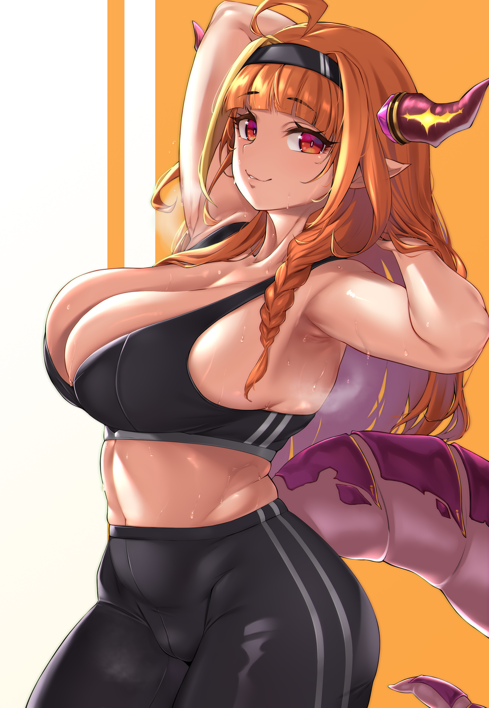 Kiryu Coco - NSFW, Girls, Anime, Virtual youtuber, Kiryu Coco, Monster girl, The Dragon, Hand-drawn erotica, Boobs, , Underwear, Swimsuit, Longpost