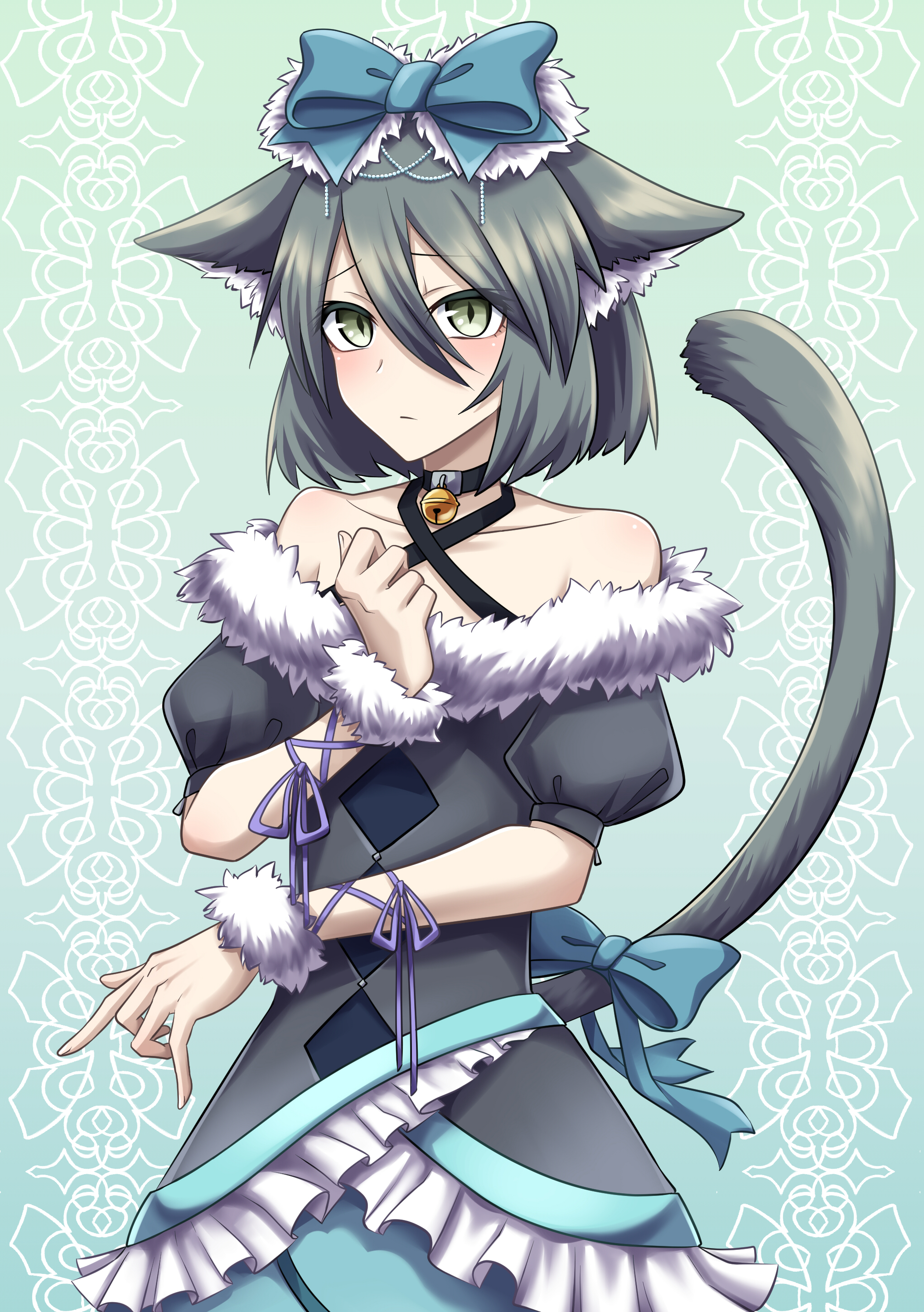 dressy cat - Its a trap!, Anime art, Anime original, Anime trap, Animal ears, Crossdressing