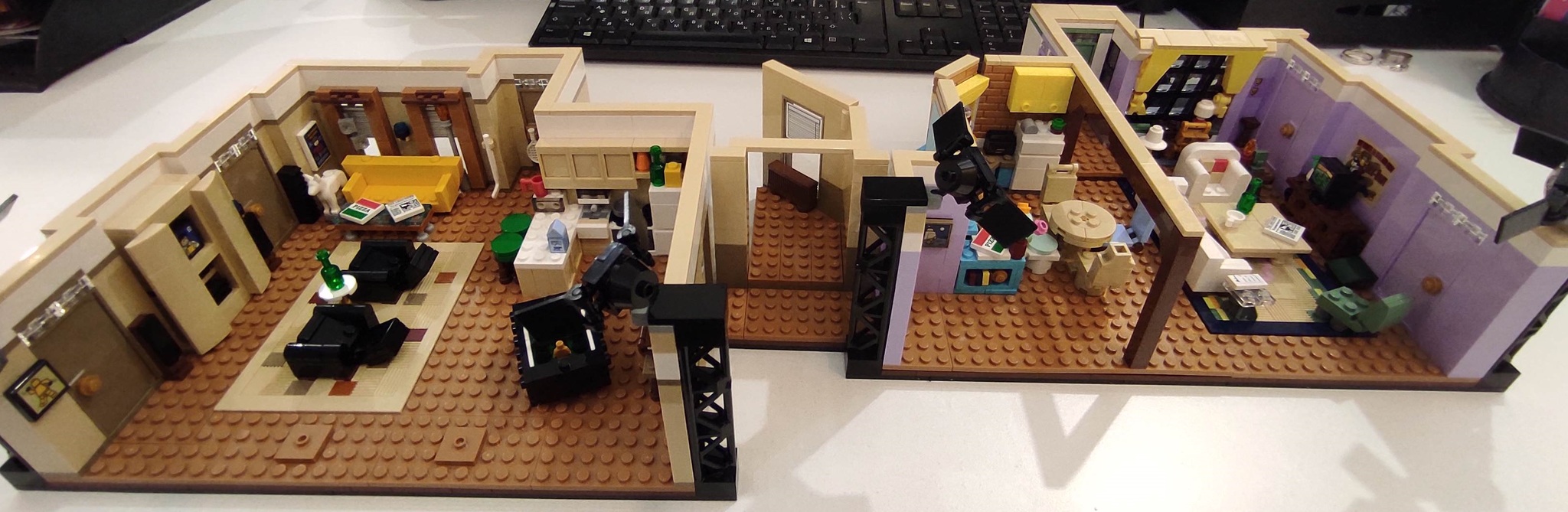 LEGO. Apartments of the heroes of the series Friends - My, Lego, Serials, TV series Friends, Longpost, Constructor