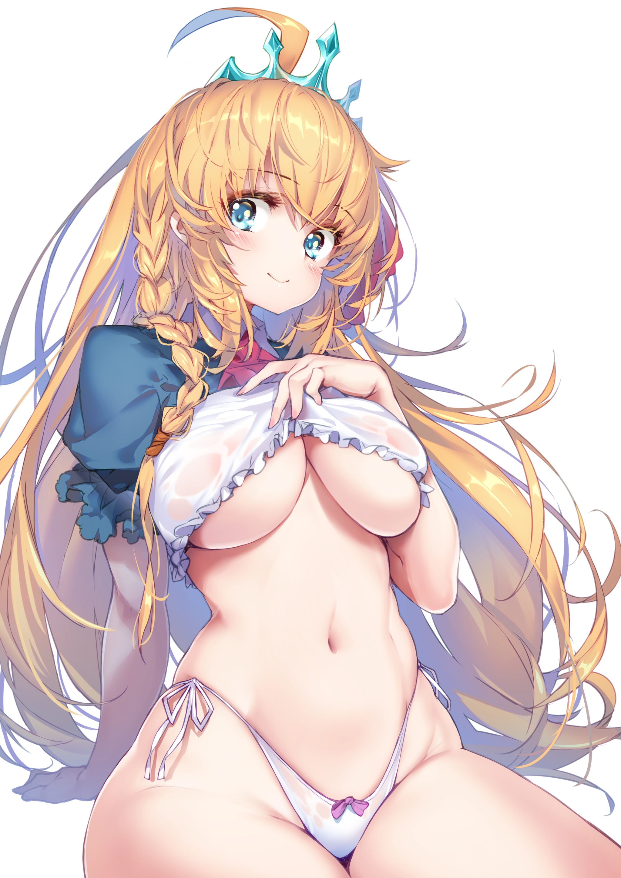 Pecorine - NSFW, Аниме, Anime Art, Девушки, Грудь, Princess Connect! Re:Dive, Pecorine, Эротика, Рисованная эротика, , Арт, Длиннопост, Панцу