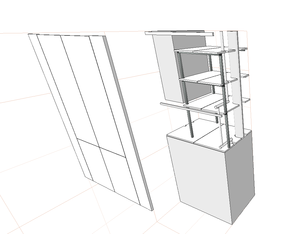 Promised shelves - My, Crooked hands, CHIPBOARD, Homemade, Furniture made of laminated chipboard, Furniture fittings, Longpost