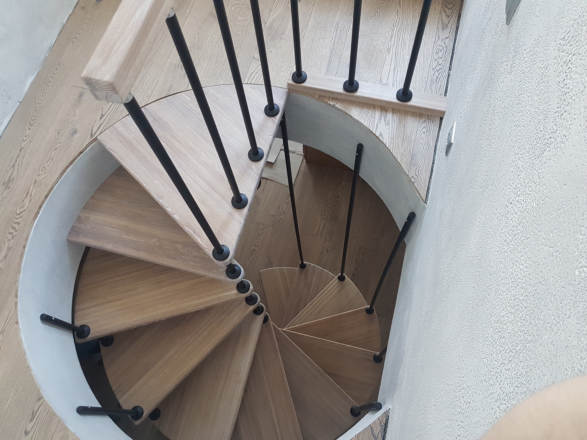 Spiral staircase to penthouse - My, Caracole, Stairs, Construction, Building, Railings, Longpost