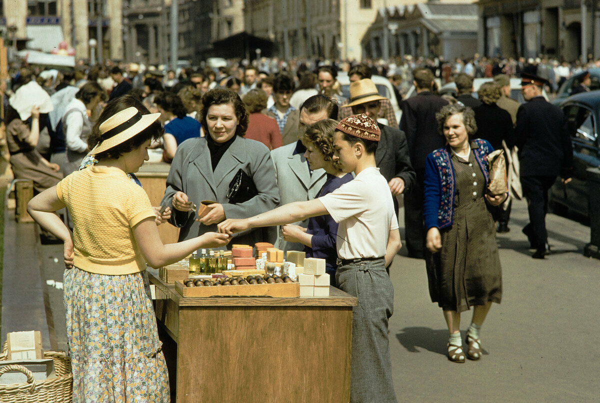 Moscow shops in 1959 - the USSR, Moscow, Trade, Score, Longpost