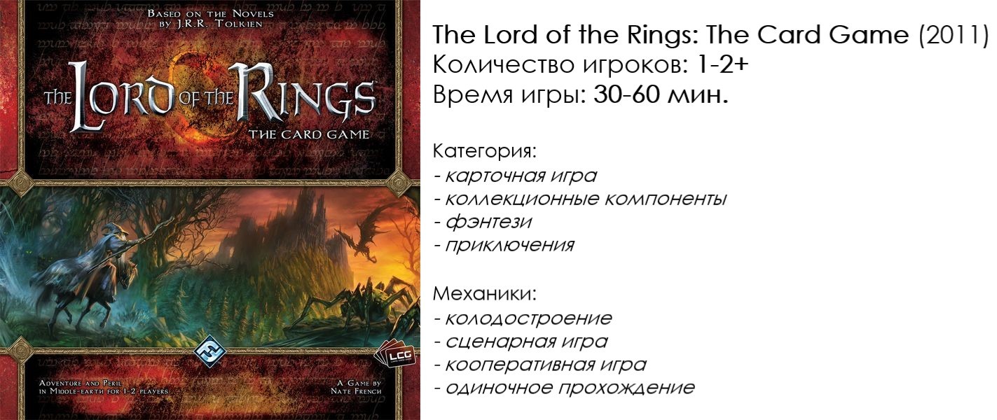 The Lord of the Rings: The Card Game | Пикабу