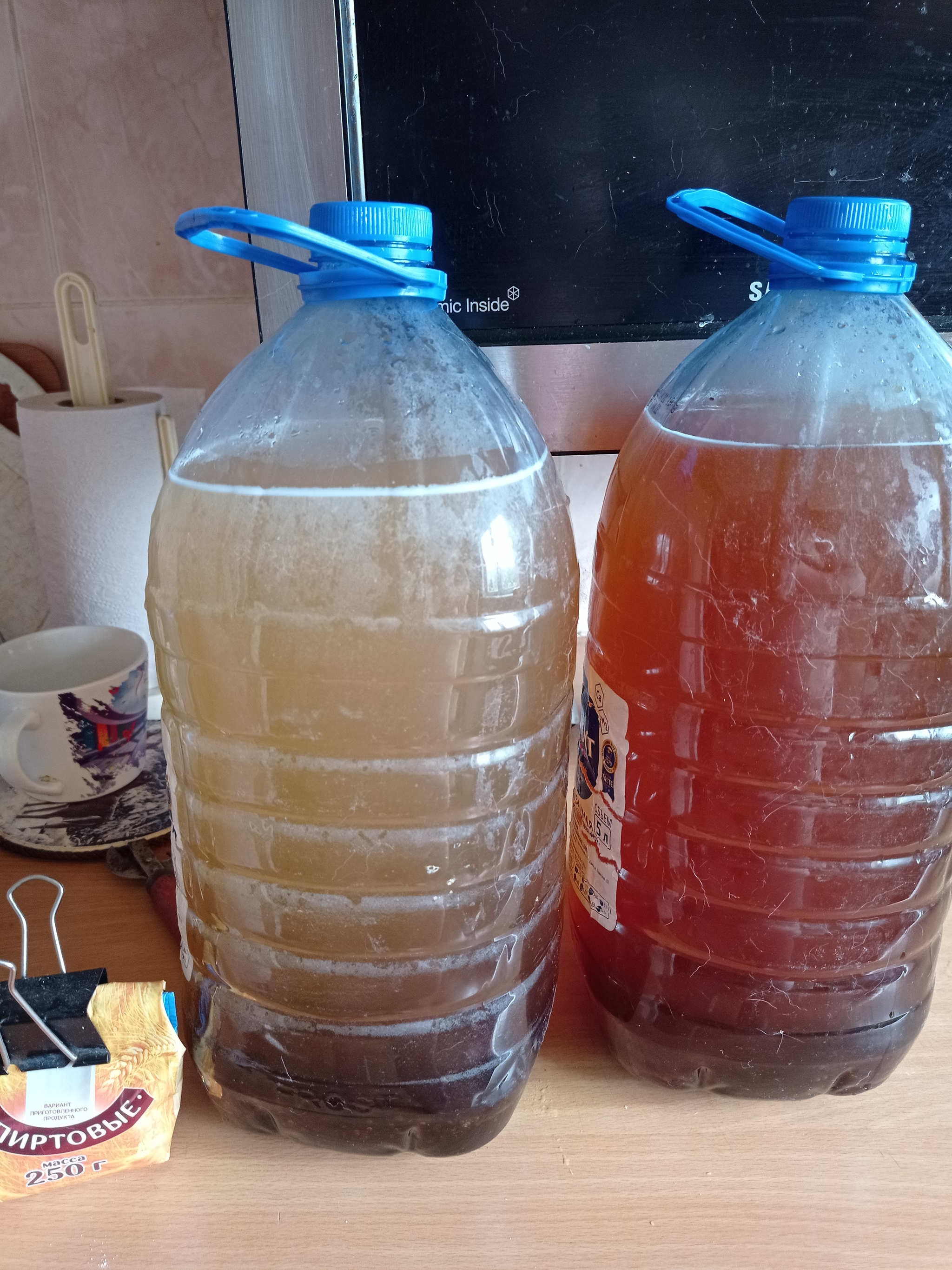 Homemade kvass in 15 minutes + 30 hours of fermentation - My, Kvass, Recipe, Mash, Quickly, Just, Yummy, Longpost