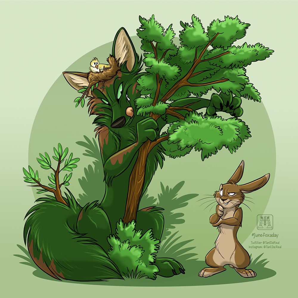 Art Challenge June Fox A Day (TaniDaReal) - Art, Tanidareal, Fox, Challenge, Digital drawing, Furry feral, Furry, Longpost