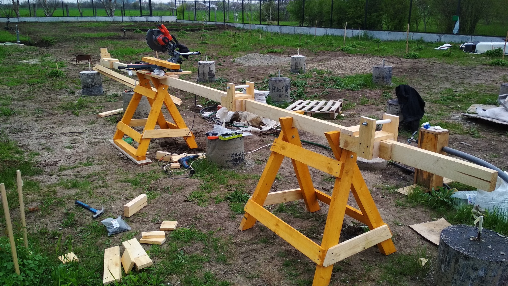 My fences - My, Fence, Building, Dacha, SNT, Longpost