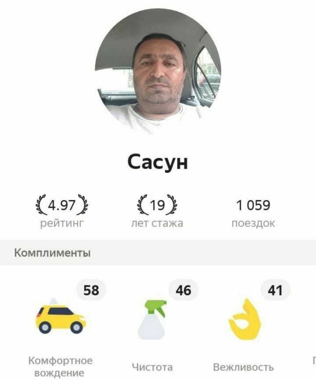 Имена таксистов Яндекс