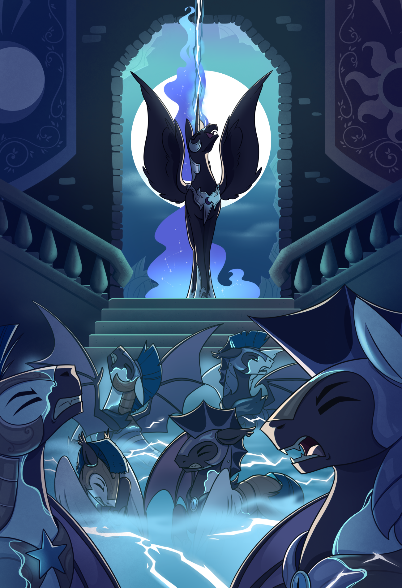 Moonrise - My little pony, Nightmare moon, Royal guard, Night Guard, 28gooddays