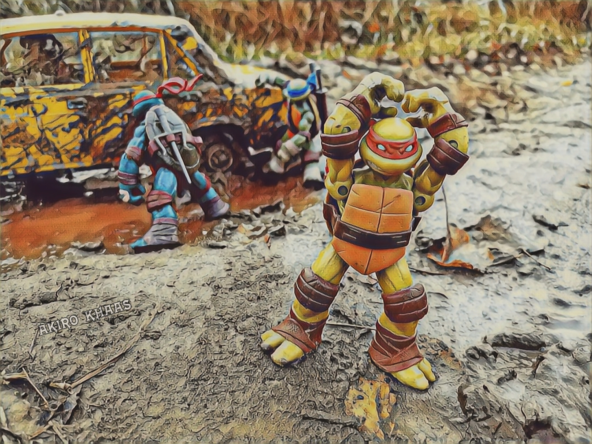 Very strange adventures of Teenage Mutant Ninja Turtles in Russia. Part 2 - My, Humor, Teenage Mutant Ninja Turtles, Retro, Nostalgia, Animated series, Comics, The photo, Picture with text, , Story, Фанфик, Russia, Creation, Funny, Art, In my mind, 80-е, To be continued, Longpost, Back in the 90s