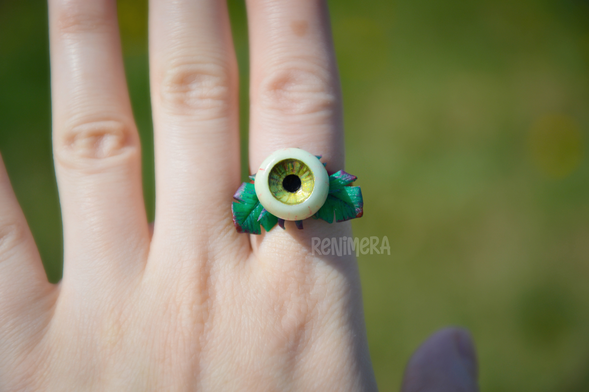 Комплект украшений кулон и кольцо с цветком из фоамирана купить на ЦЕХ32