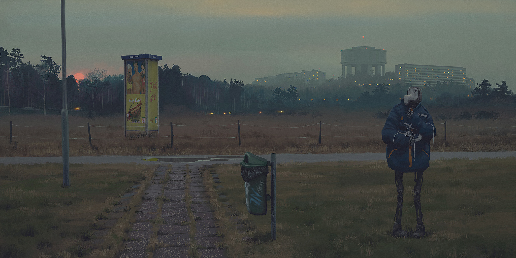 Пейзажи то Simon Stalenhag - Арт, Фантастика, Длиннопост, Подборка, Simon stalenhag