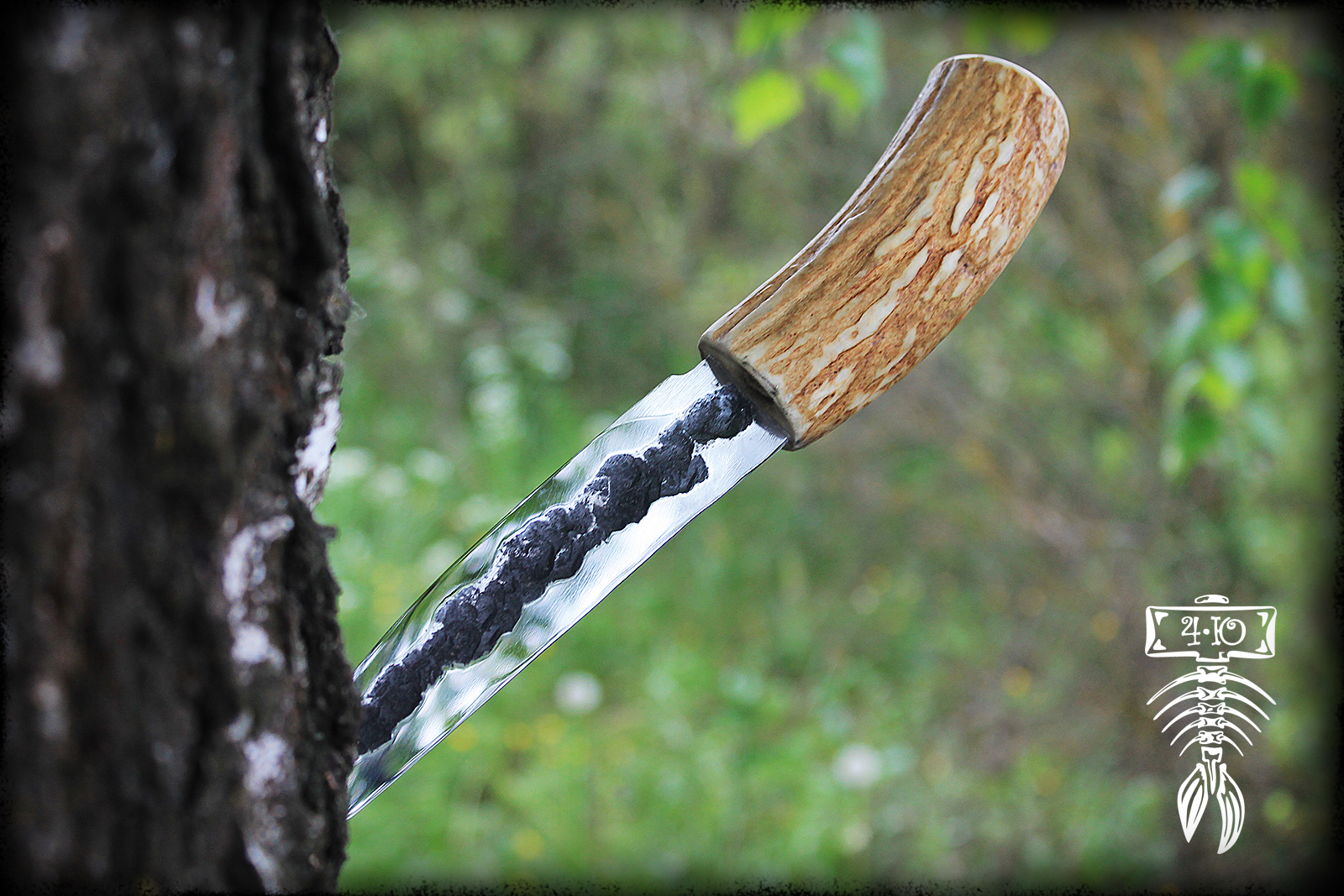 Кованый нож «Клык» | Пикабу