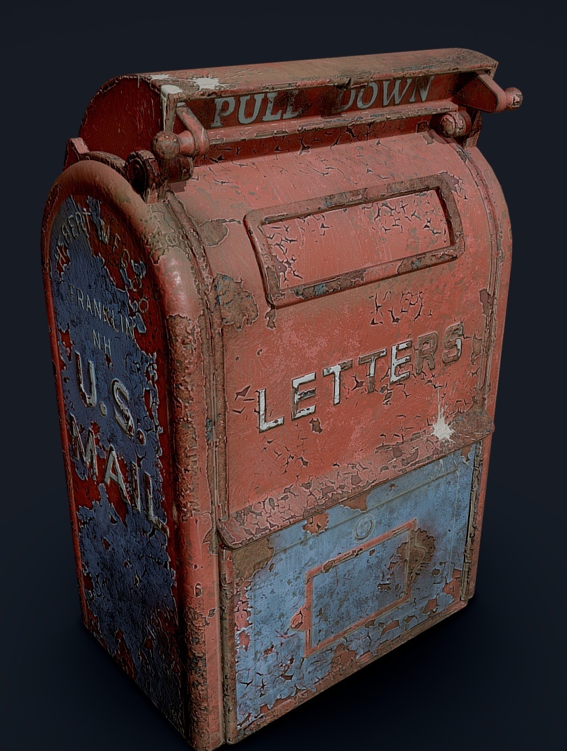 Not a lot of trideschka in the tape - My, Blender, Substance painter, Textures, Sketchfab, 3D modeling