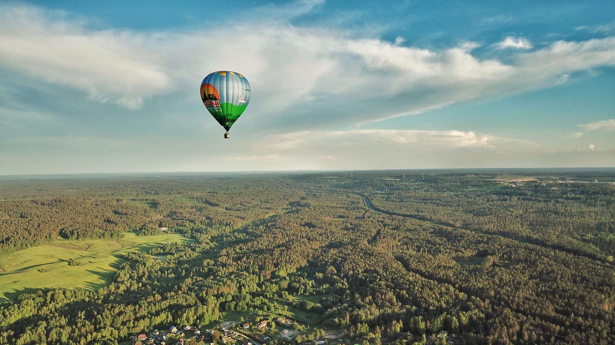 Balloons in the Leningrad region - My, Balloon, Quadcopter, Leningrad region, Dji, DJI Mavic PRO