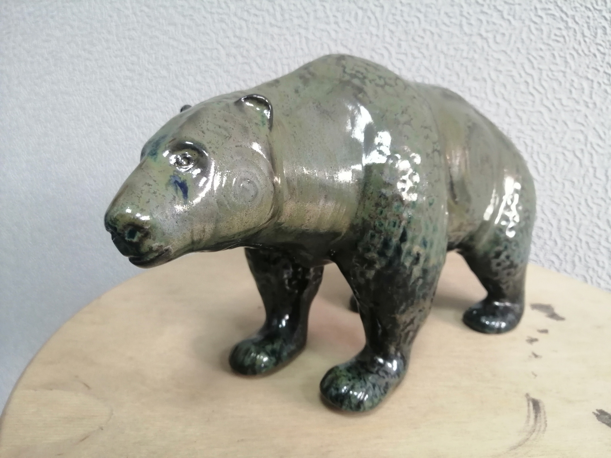 Bear theme - My, Needlework without process, His own ceramist, Sculpture, Collectible figurines, Statuette, Ceramics, Handmade, Longpost, The Bears