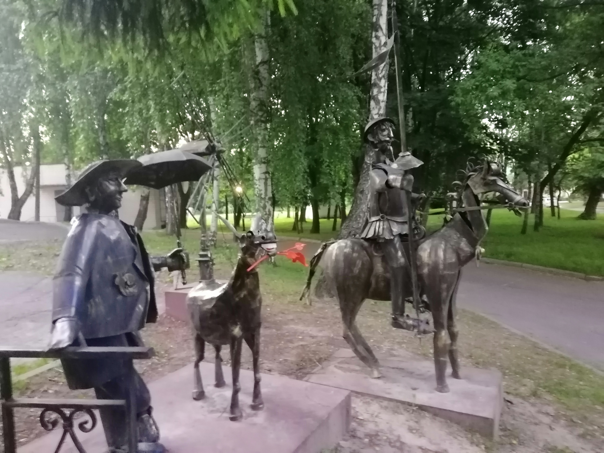 Territory of the psychiatric hospital. - My, Kiev, Walk, Sculpture, Longpost