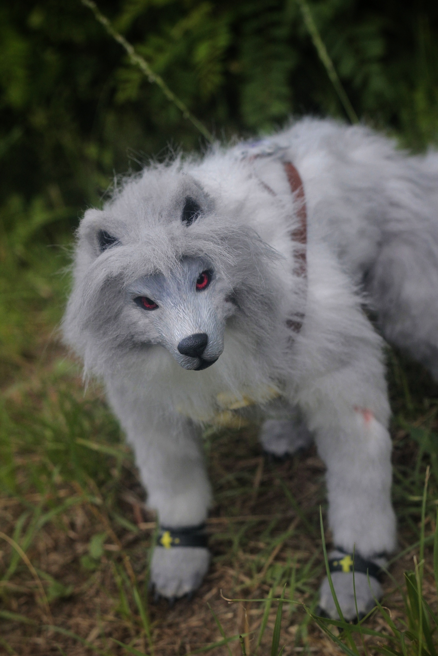 Animation of Razer into a wolf - My, Doll, Handmade dolls, Handmade, Needlework without process, With your own hands, Toys, Genshin impact, Wolf, Longpost, , Razor