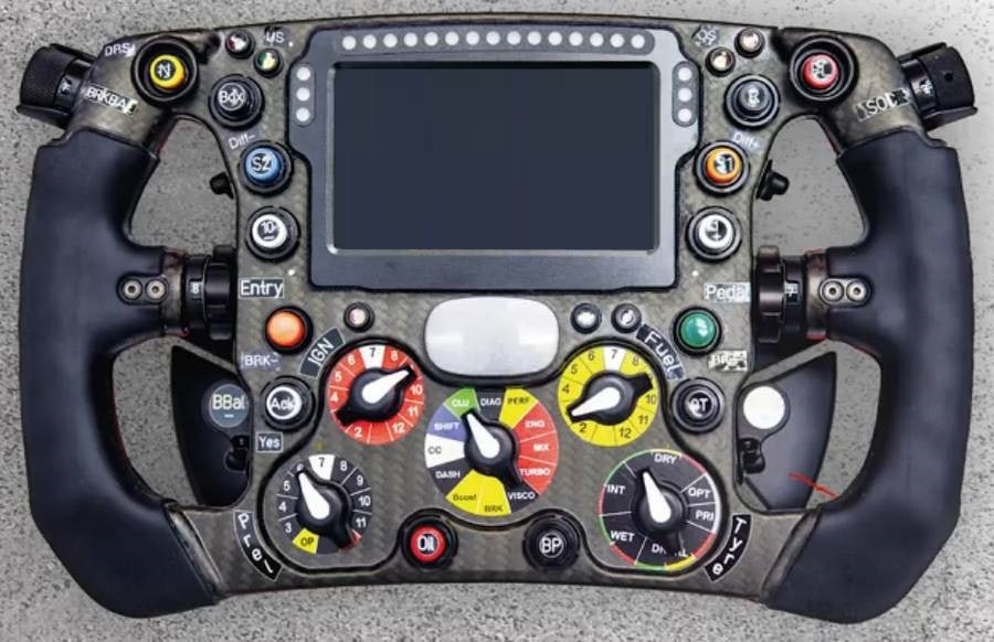 Nothing unusual, just the steering wheel of a Formula 1 car - Steering wheel, Formula 1, Repeat