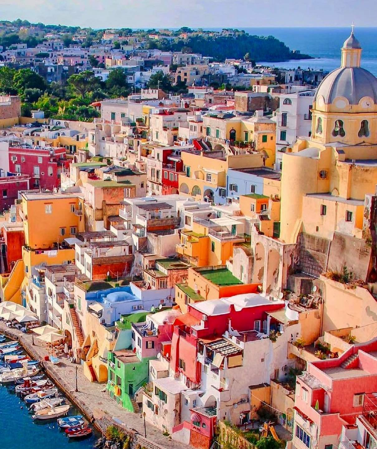 Procida Island, Italy - Italy, The photo, Town, Architecture, Sea