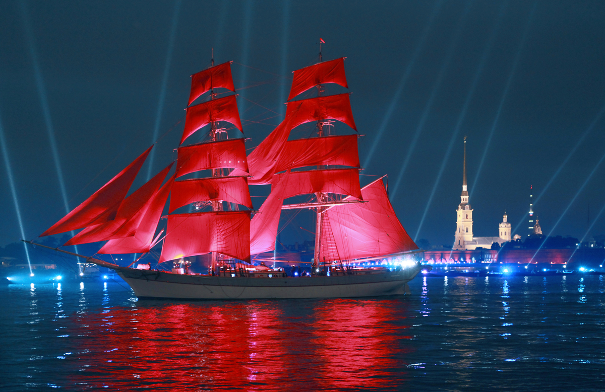 Rehearsal of the holiday of graduates Scarlet Sails in St. Petersburg - Joy, Scarlet Sails, Graduates, Longpost, Saint Petersburg