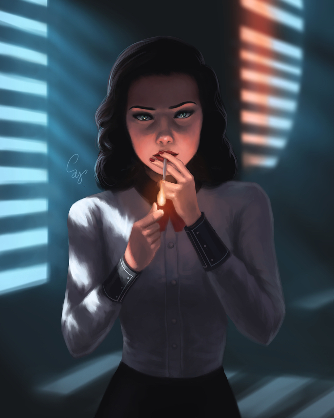 Elizabeth - Drawing, Games, BioShock, Bioshock Infinite, Elizabeth, Sam yang, Art